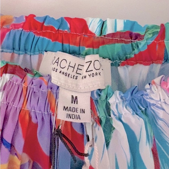 NEW Rachel Zoe birds of paradise tropical print top - Picture 6 of 8